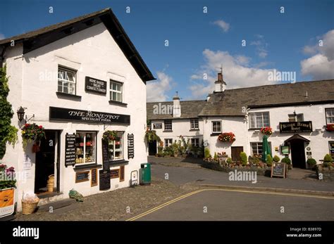 Hawkshead Cumbria Road Stock Photos And Hawkshead Cumbria Road Stock