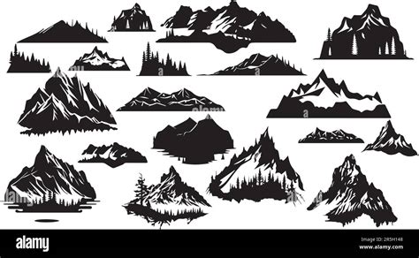 Mountain Ranges Stock Vector Images Alamy