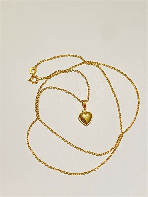 18 Kt Yellow Gold Necklace With Pendant Catawiki