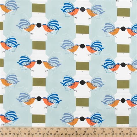 Charley Harper For Birch Organic Fabrics Lakehouse Vol Homecoming