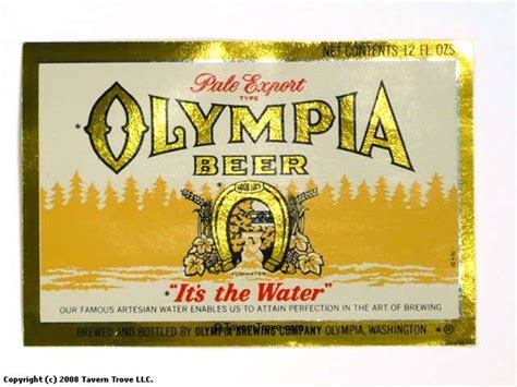 Item 38922 1967 Olympia Beer Label