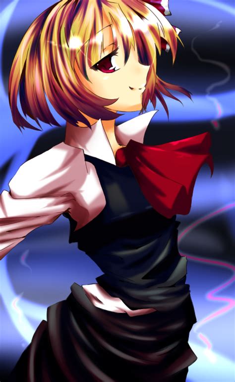 The Big Imageboard Tbib Bad Id Bad Pixiv Id Blonde Hair Mukai Nao Red Eyes Rumia Short Hair