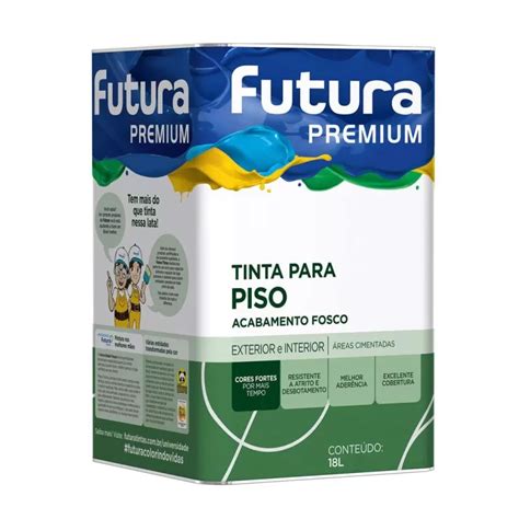 Tinta Piso Futura Premium Litros Vermelho Seguran A Decortintas