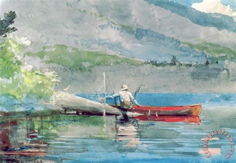 Winslow Homer The Red Canoe painting - The Red Canoe print for sale