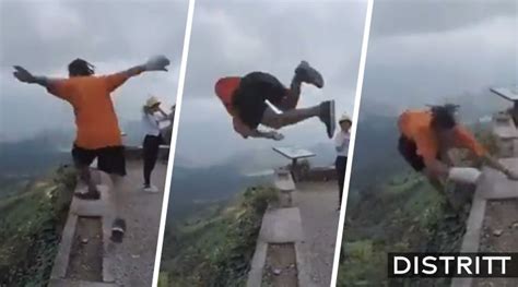 Hombre Cae Al Vac O Tras Hacer Parkour En Monta A Video