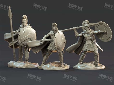 Spartan Soldiers 3d Prints Stl File Etsy