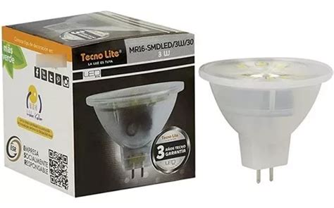 Focos Led Tecno Lite Mr W Luz Blanca Mr Smdled W Mercadolibre