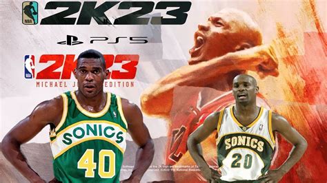 Shawn Kemp Gary Payton Seattle SuperSonics NBA 2K23 Highlights YouTube