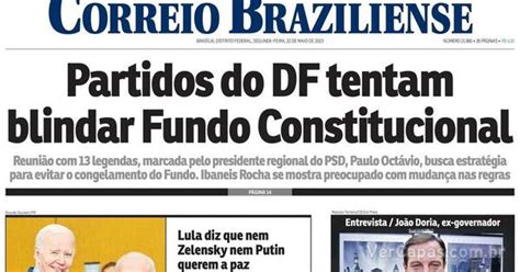 Capa Correio Braziliense Segunda 22 De Maio De 2023