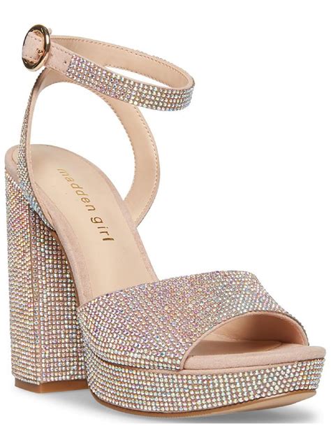 Madden Girl Womens Summit R Rhinestone Platform Dress Sandal