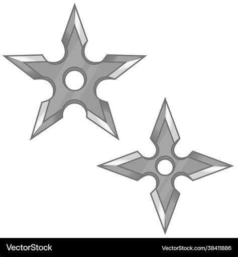 Shuriken Ninja Design Royalty Free Vector Image