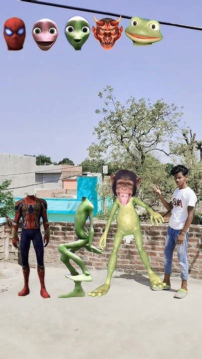 Dancing Frog And Damito Cosita Or Spider Man Curract Head Matching Vfx Game Video Shorts Viral