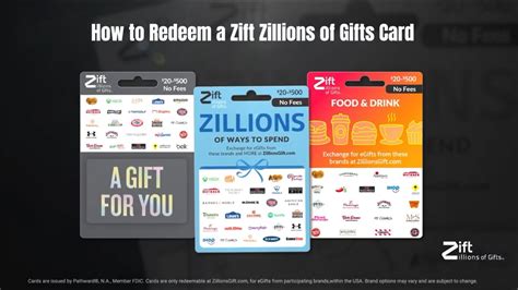 How To Redeem Use A Zift Zillions Of Gifts Card YouTube