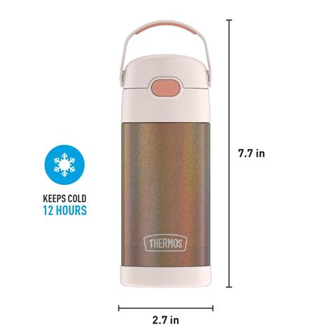 Thermos 12 Oz Kids Glitter Funtainer Insulated Stainless Steel Water