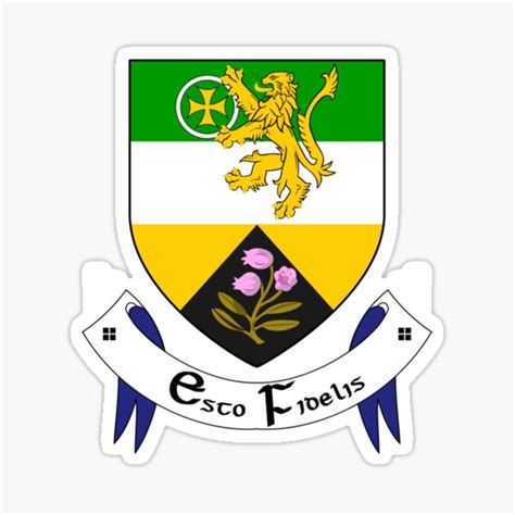 Coat Of Arms Of County Offaly Ireland Sticker For Sale By Shav Redbubble