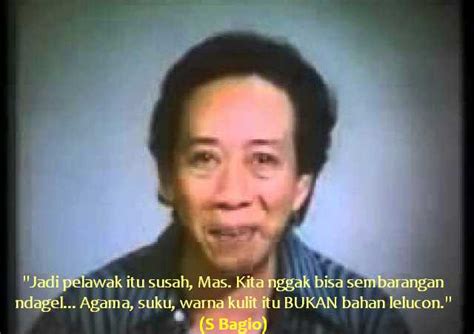 Pelawak Legendaris S Bagio Agama Itu Bukan Bahan Lelucon Portal Islam