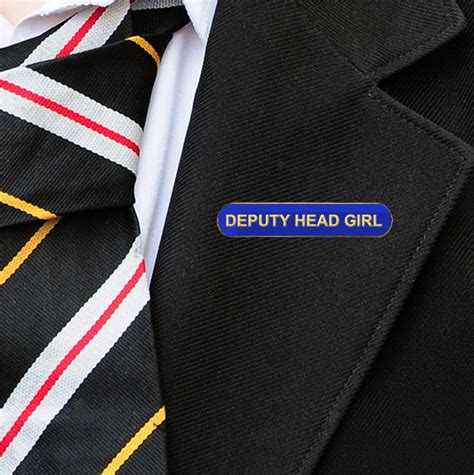 Deputy Head Girl Badge Bar Shape