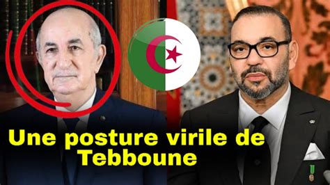 Tebboune exprime sa vive émotion et son soutien à Mohamed VI suite au