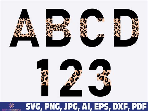 Print Fonts Lettering Fonts Cheetah Print Leopard Rabbit Png