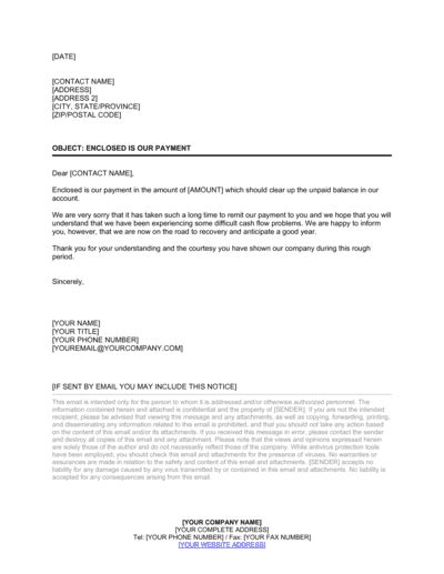 Late Payment Letter Template Download Doc Pdf