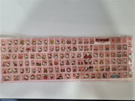 Hello kitty keyboard stickers, Computers & Tech, Parts & Accessories ...