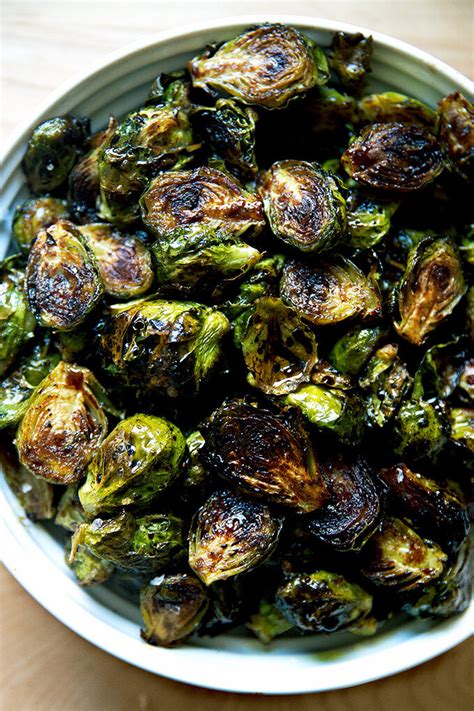 Ina Gartens Roasted Balsamic Brussels Sprouts Alexandras Kitchen Recipe In 2021 Sprout