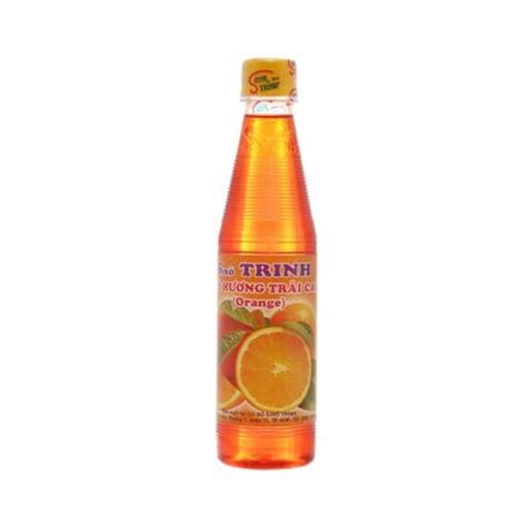 Orange Syrup Trinh Natural Fruit Flavor Bottle Of 350ml Hien Thao Shop