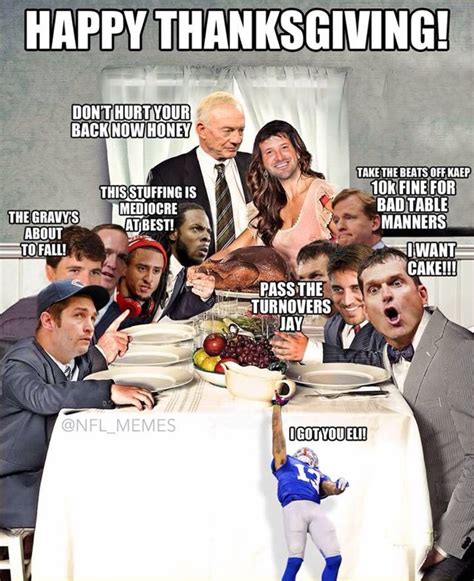 10 Funny Thanksgiving Day Football Memes - Athlon Sports