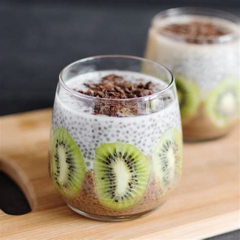 Chocolate Chia Pudding With Oscar Kiwis