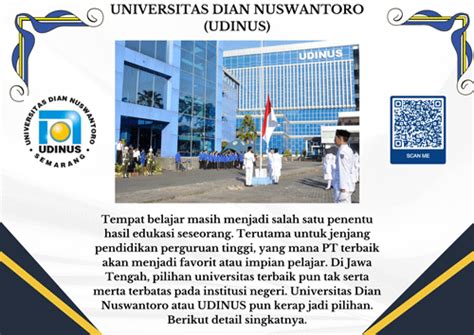 Mengenal Universitas Dian Nuswantoro Udinus Perguruan Tinggi Swasta