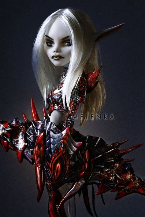 Lineage Moonlight Sentinel By Melenka Custom Monster High Dolls