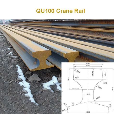 Cr100 Qu100 Kp100 Iscr100 Heavy Crane Rail Qu80 Crane Rail And Steel Rail