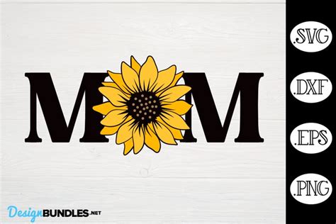 Mom Sunflower Svg Mothers Day Svg