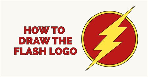 How To Draw The Flash Logo Really Easy Drawing Tutorial Drawing