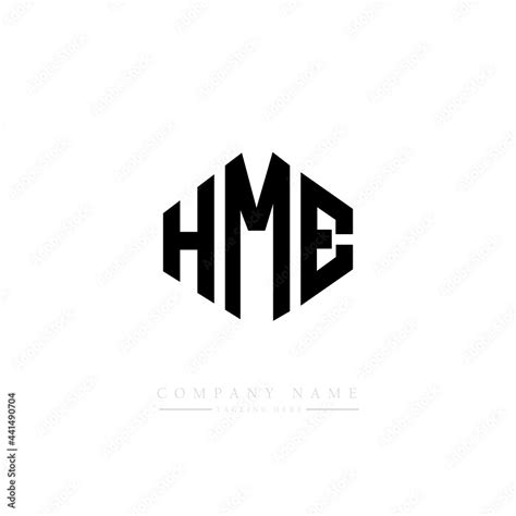 Hme Letter Logo Design With Polygon Shape Hme Polygon Logo Monogram Hme Cube Logo Design Hme