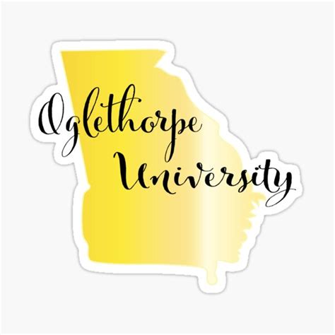 Oglethorpe University Sticker For Sale By Tarajeanne Redbubble