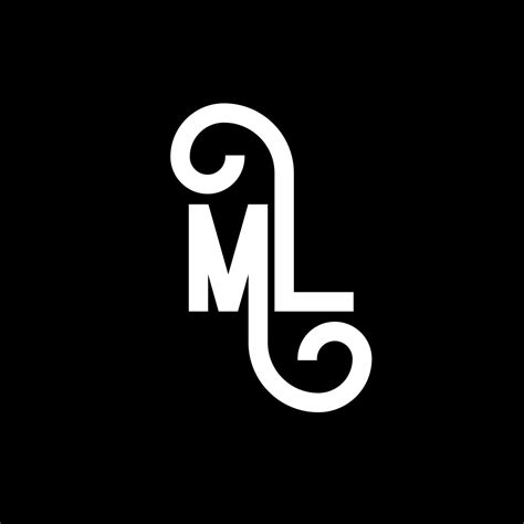 Dise O De Logotipo De Letra Ml Icono Del Logotipo De Letras Iniciales