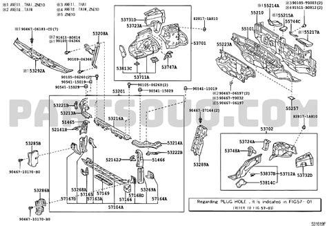 Body Interior Toyota WISH ZNE10R HPPNK ANE1 ZNE10 Parts Catalogs