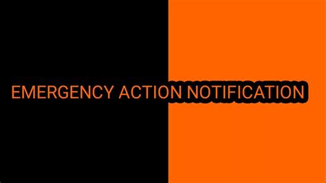 Emergency Action Notification Ncyears Screen Free To Use Youtube