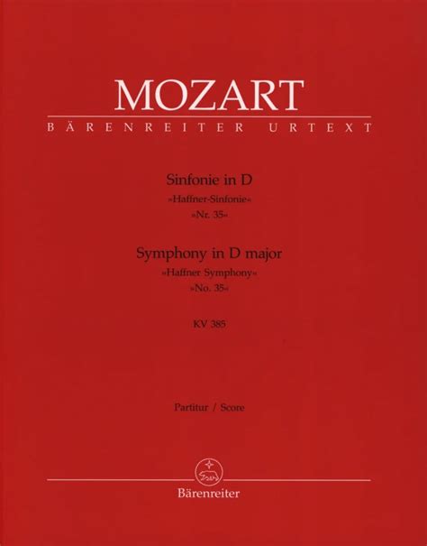 Sinfonie Nr In D Dur Kv Von Wolfgang Amadeus Mozart Im