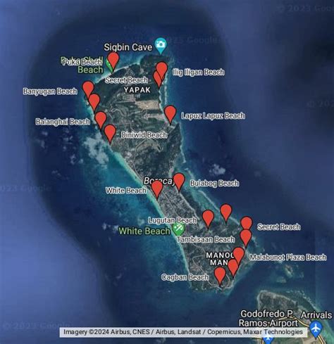 Boracay's 17 Beaches - Google My Maps