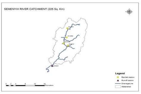 Map of Semenyih River catchment | Download Scientific Diagram