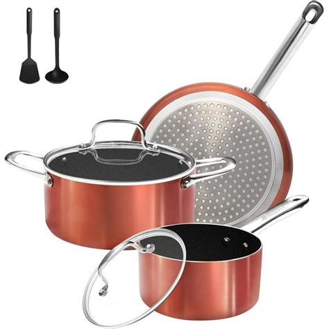 Pots And Pans Set Non Stick 7pcs Ceramic Cookware Set Non Toxic