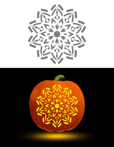 Mandala Pumpkin Stencil