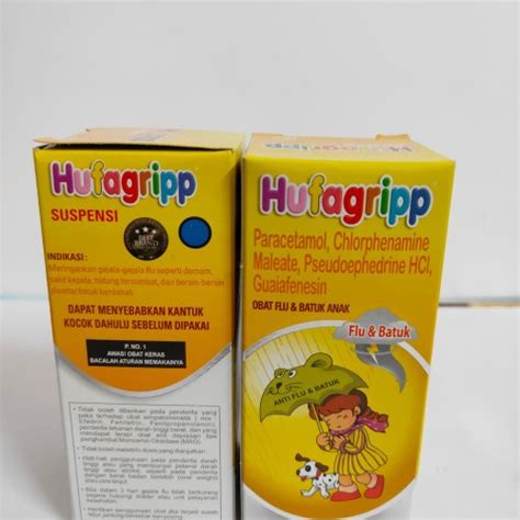 Jual HUFAGRIP KUNING SIRUP FLU PILEK OBAT BATUK 60ML Jakarta Barat