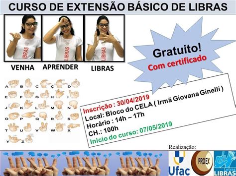 Ufac Abre Inscri Es Para Curso De Libras Libras Online