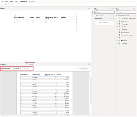 Create Parameters For Paginated Reports In The Power Bi Service Power Bi Microsoft Learn