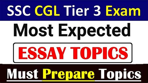 Important Essay Topics For Ssc Cgl Tier Top Essay Topics For Ssc