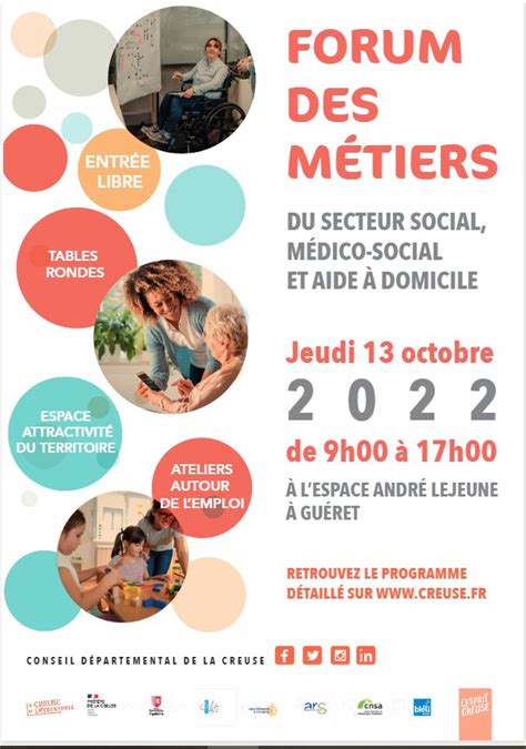 Forum des métiers du secteur social médico social et aide à domicile