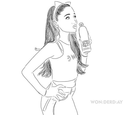 Coloring Pages Ariana Grande Download And Print For Free